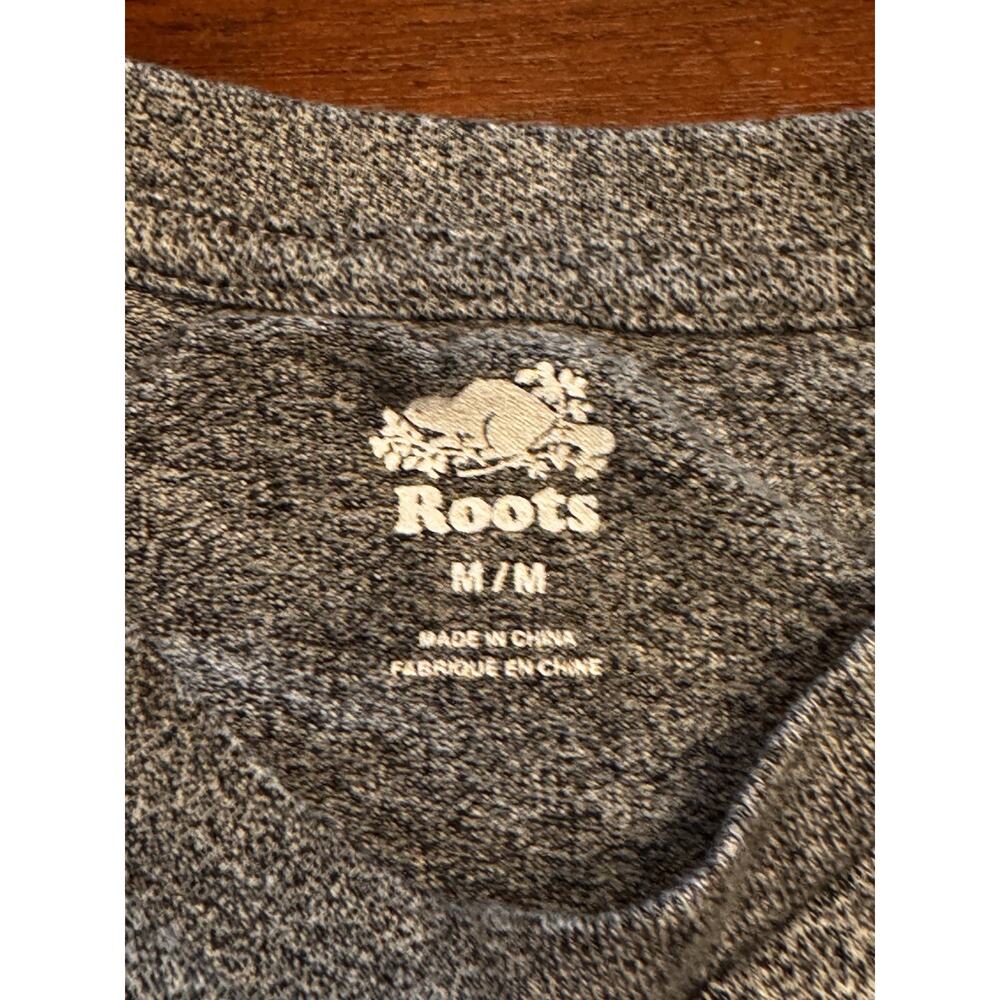 Medium Roots Of Canada T Shirt Logo Gray Lake Lanier - Picture 9 of 9